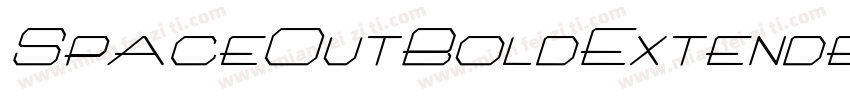 SpaceOutBoldExtended Itali字体转换